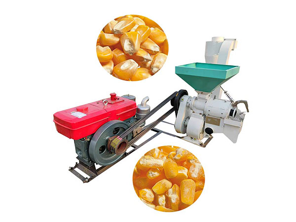 NF-280 500KG/H Diesel Maize Corn Peeler and Degerminator