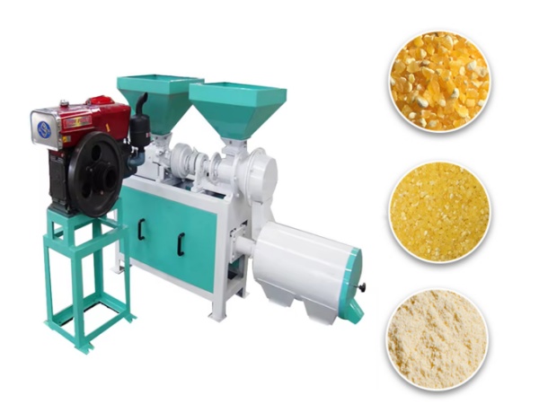 DNM-3B 300KG/H Diesel Corn Grinder Maize Grits Machine